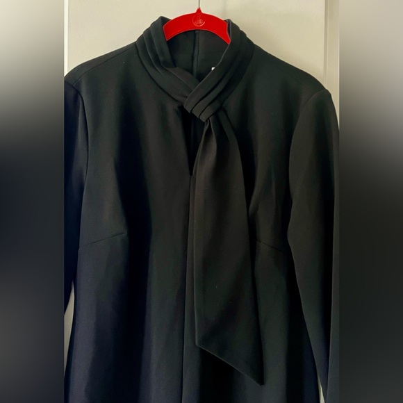 Calvin Klein Black L/S Keyhole Sheath Minidress New w/tags Polyester/Spandex - Picture 3 of 7